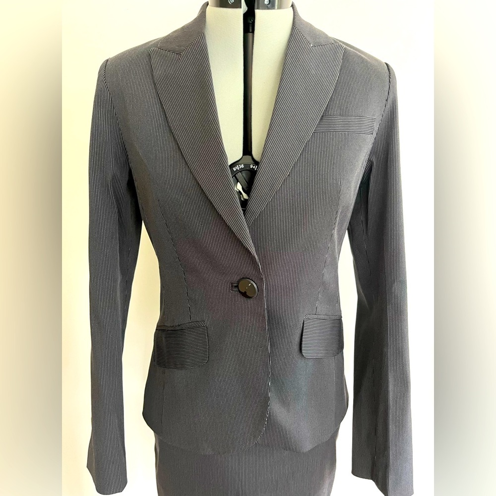 MANGO grey pinstripe Blazer